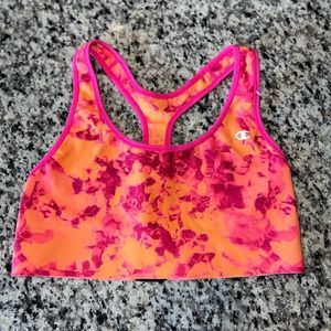 Champion Sport Bra Orange Tye-Dye